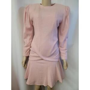 CARDINAL BY SAVANNA pink Feels Like Wool Women's Sweater Dress S/M? BUST 36 #CB7
